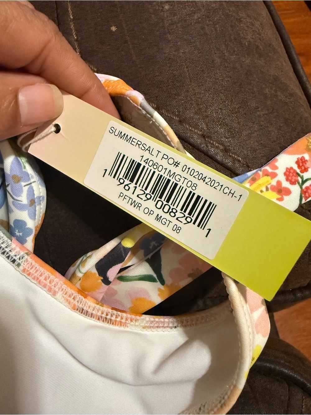 NWT | summersalt x Rifle Paper|  Marguerite Floral Wrap One-Piece Swimsuit - Picture 6 of 7